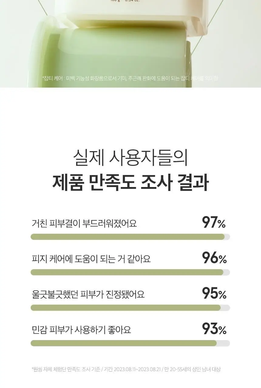 [물광수분필링] 원씽 시카 필링 토너 패드 65매 상세페이지 7